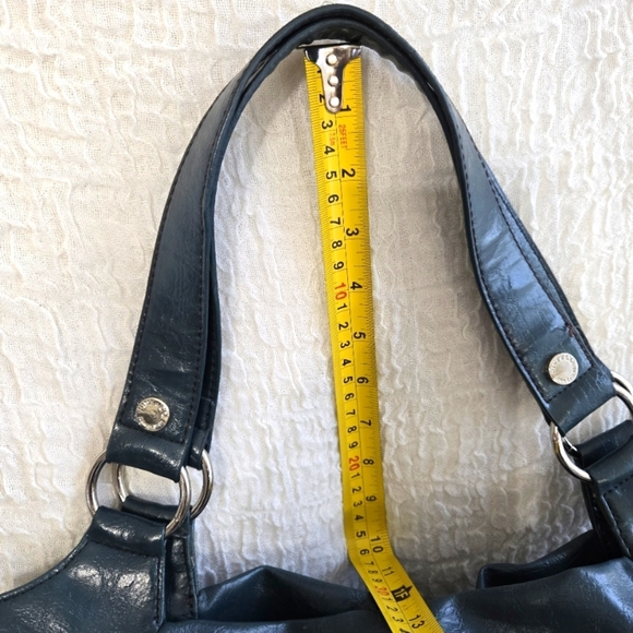 Nine WEST Women's HandBag Green  Size L Tote Chic Casual ‎ Y2K W16" x H11" x D5" - Picture 8 of 16